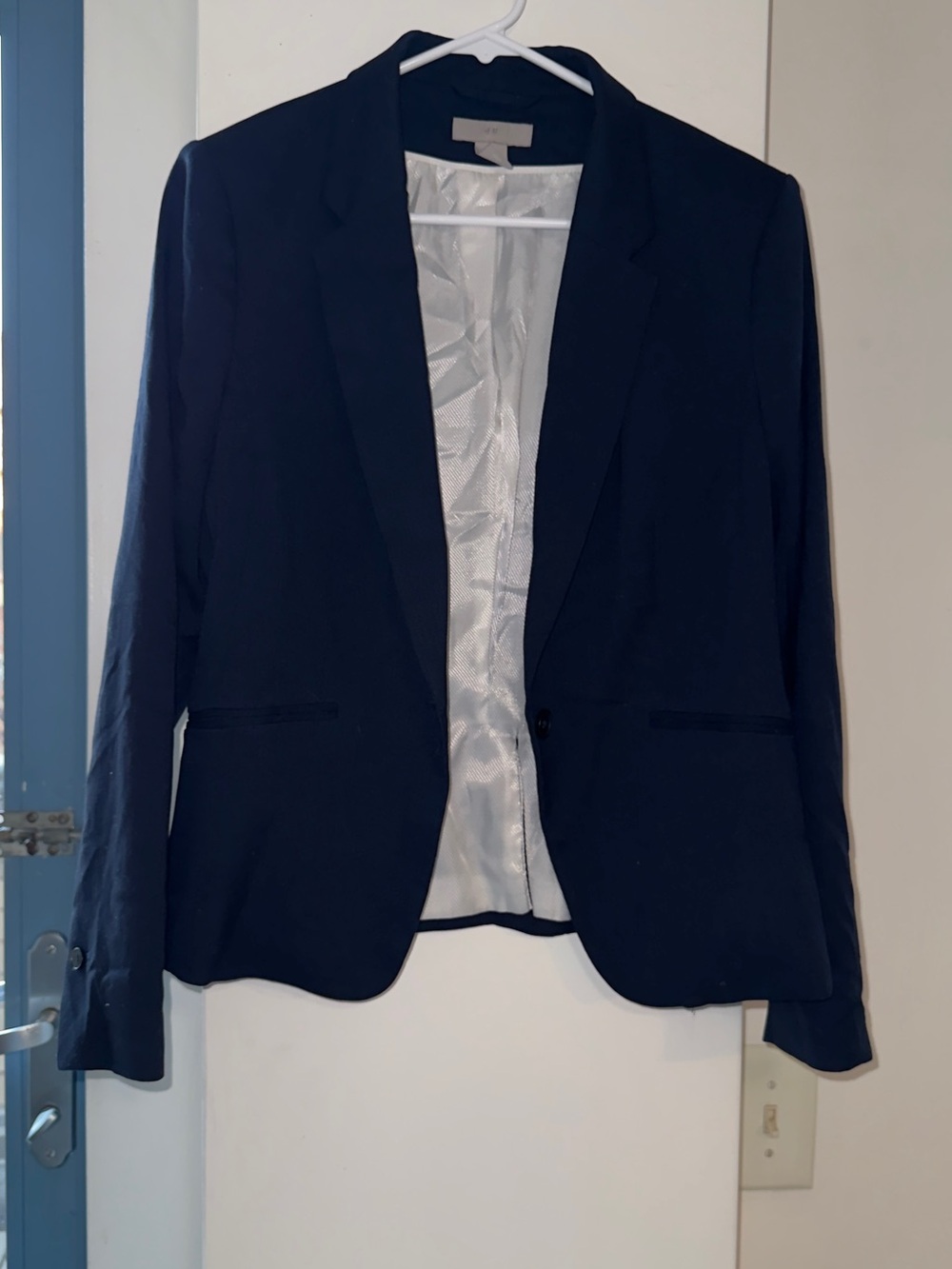 H&M Classic Navy Women's Blazer - Tailored Jacket